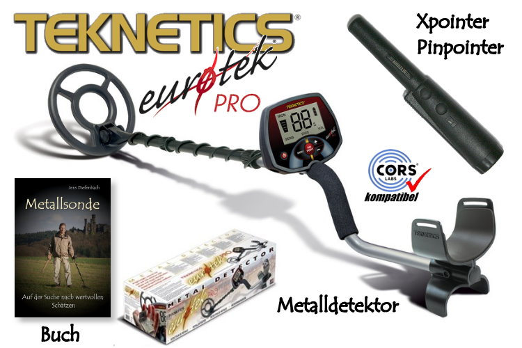 Metalldetektor Eurotek PRO mit Xpointer